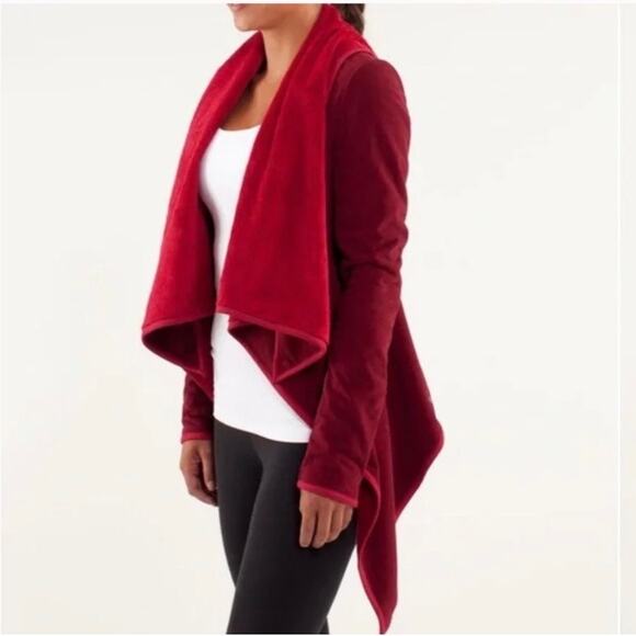 Lululemon Presence Of Mind Jacket Deepest Cranberry Jacket Red Women's Size 4 - Picture 1 of 12